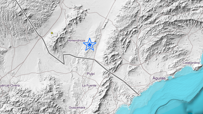 Un fuerte terremoto en Puerto Lumbreras  este viernes 29 de abril.