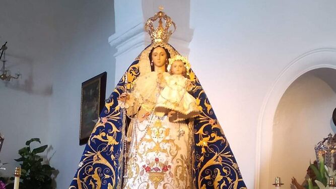 El trono que portará en el futuro la imagen de la Virgen del Rosario, en  proyecto