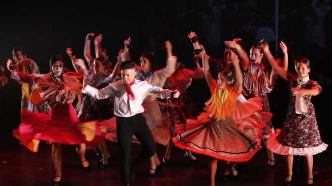 Alumnas de Primero de Español del Conservatorio de Danza.
