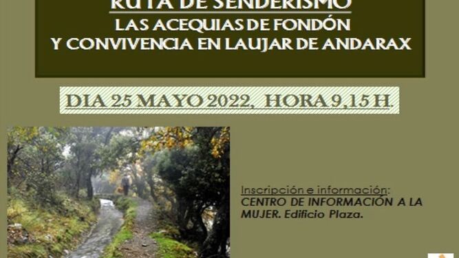 El Ayuntamiento de Adra organiza una ruta de senderismo en Fondón y convivencia en Laujar
