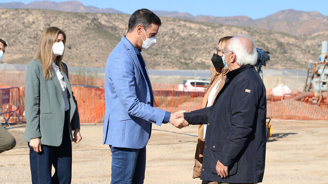 Pedro Sánchez visitó una empresa nijareña a mediados de febrero