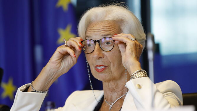 Christine Lagarde, este martes en el Parlamento euorpeo