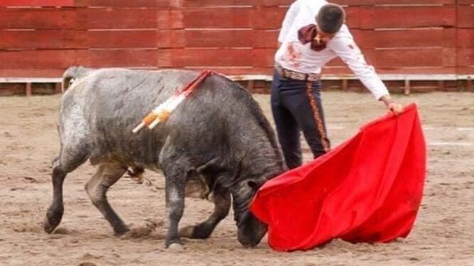 Elegante pase de recibo de José Cabrera al toro de Lagasca.