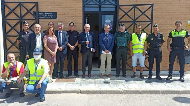 El director general de Protección Civil y Emergencias visita el dispositivo de la OPE en Almería