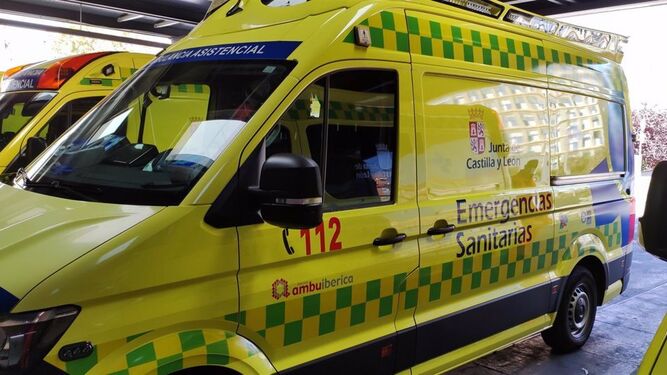 Varias ambulancias del 112.
