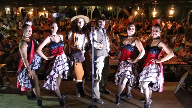 El espectacular musical y el baile de las Chicas del Can-Can fueron protagonistas en ‘Noches en el desierto’.