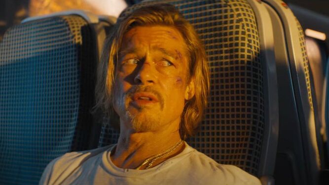 Brad Pitt, el centro sobre el que gira 'Bullet Train'.