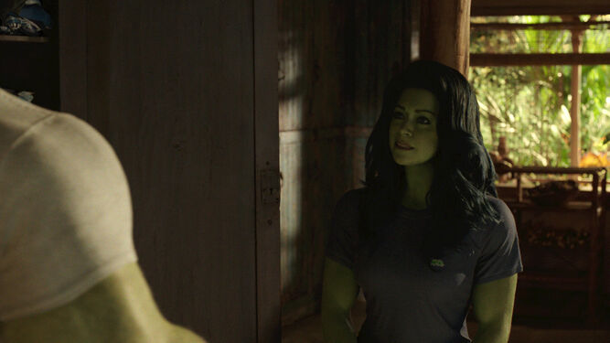 Tatiana Maslany como Jennifer Walters en 'She-Hulk'.