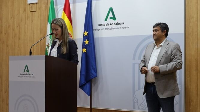 Bella Verano y José Manuel Correa, durante la rueda de prensa.