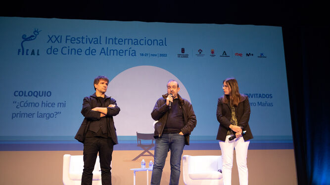 Achero Mañas, Enrique Iznaola y Almudena Morales.