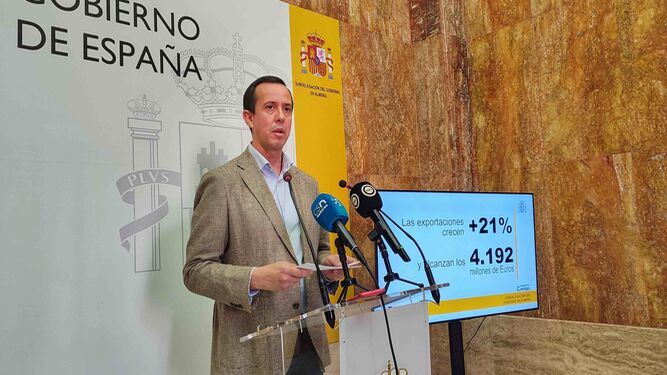 Subdelegado de Gobierno sobre los datos del comercio exterior de Almería