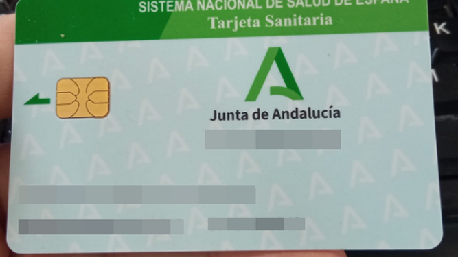 Una tarjeta sanitaria de la Junta de Andalucía