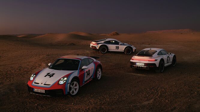Porsche lanza decoraciones para el 911 Dakar inspiradas en sus coches de Rally safari