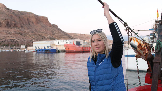 Silvia Atanasova es armadora del Dolores II con base en el puerto pesquero de Almería