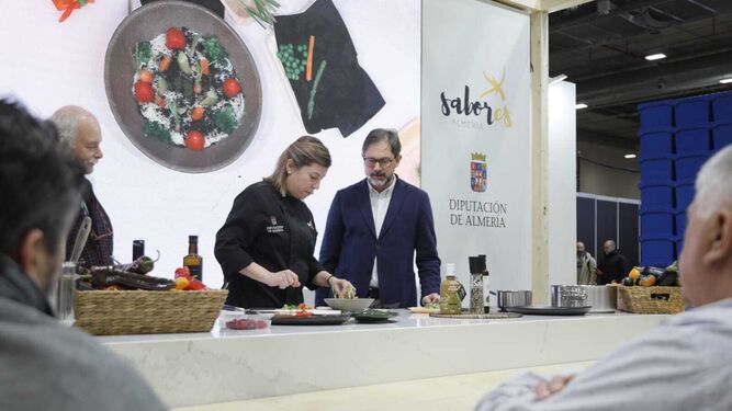 Showcooking Isabel Molina, chef del Restaurante Juan Moreno de Vera en Madrid Fusión