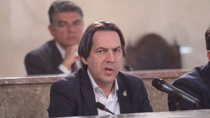 Rafael Burgos, portavoz de Cs en el Pleno del Ayuntamiento de Almería
