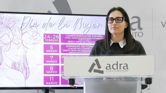 Melody Rodríguez, concejala del área de Mujer e Igualdad del Ayuntamiento de Adra.