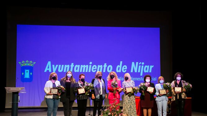Premiadas de los VII Premios a la mujer nijareña de 2022