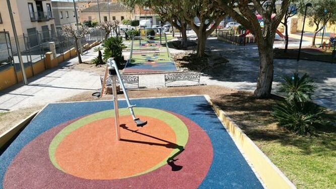 Estado final del parque infantil tras su remodelación