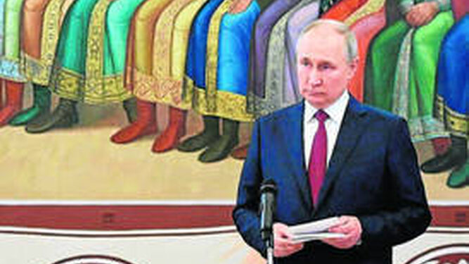 Vladimir Putin en un acto en el Kremlin.