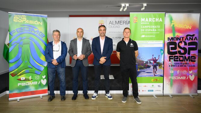 Presentación del Campeonato de España de Marcha Nórdica que se celebrará en Almería.