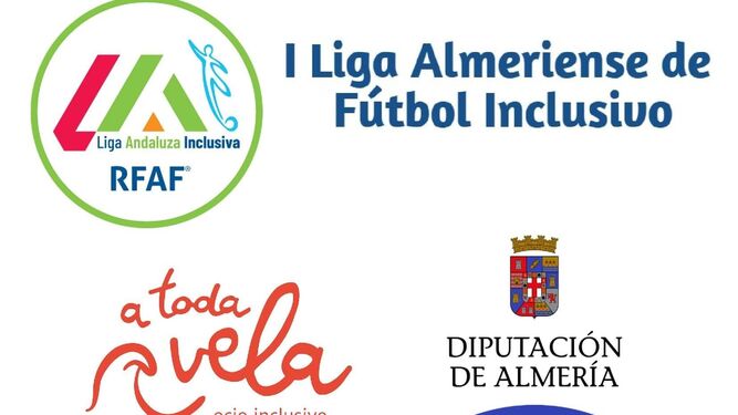 Cartel de la I Liga Almeriense de Fútbol Inclusivo.