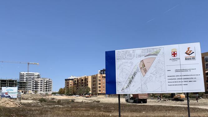 Este es el solar de la promoción de Almería XXI en las inmediaciones de Carrefour