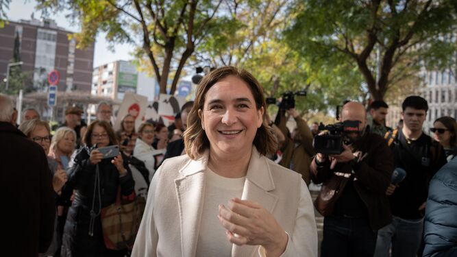 La alcaldesa de Barcelona, Ada  Colau.