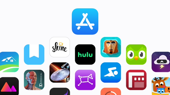 La App Store, la tienda de aplicaciones de Apple.