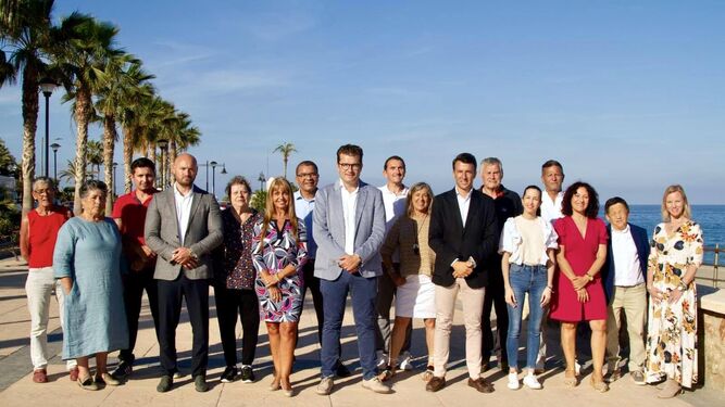 Candidatos del PSOE de Mojácar a las elecciones municipales del 28-M.