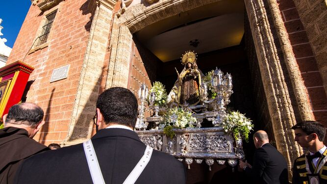 La Virgen del Carmen, en la procesión del Corpus del año pasado.