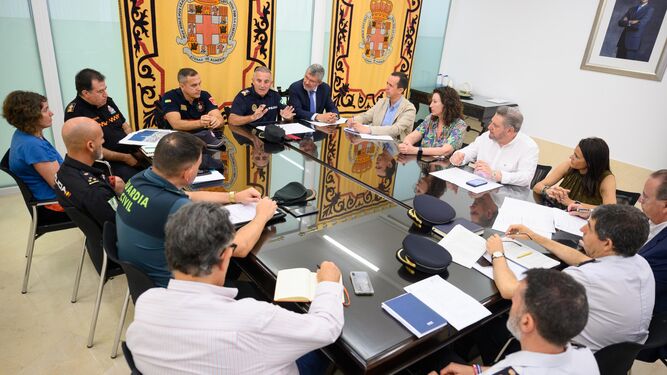 Reunión de la junta local de seguridad de Almería.