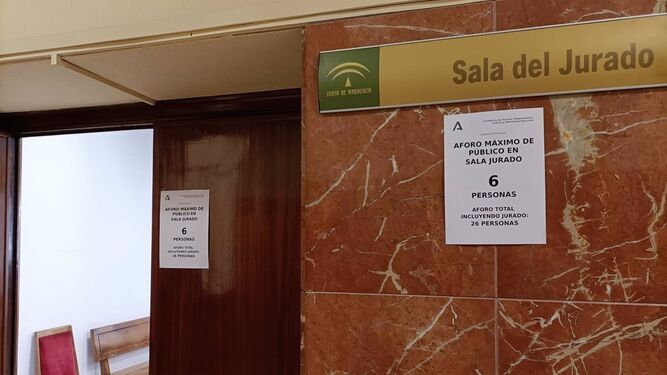 Sala del Jurado de la Audiencia Provincial de Almería.