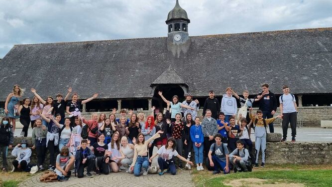 Grupo Erasmus+ en Le Faouët (Francia).