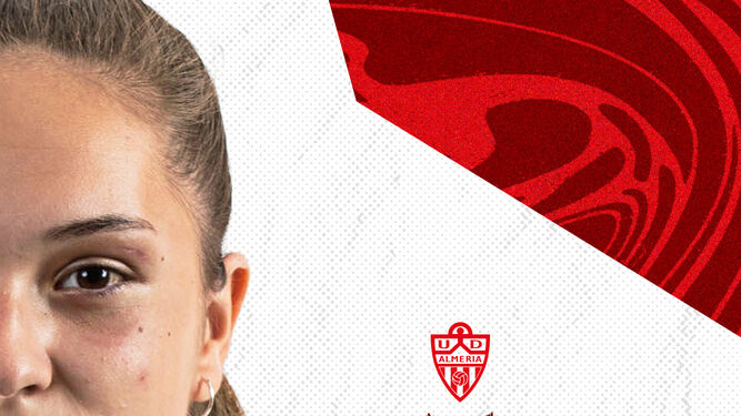 Cartel con el que el Almería femenino anunciaba el regreso de la centrocampista Cristina Navarro.