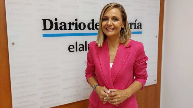 La candidata al Congreso del PP de Almería en la redacción del Diario de Almería
