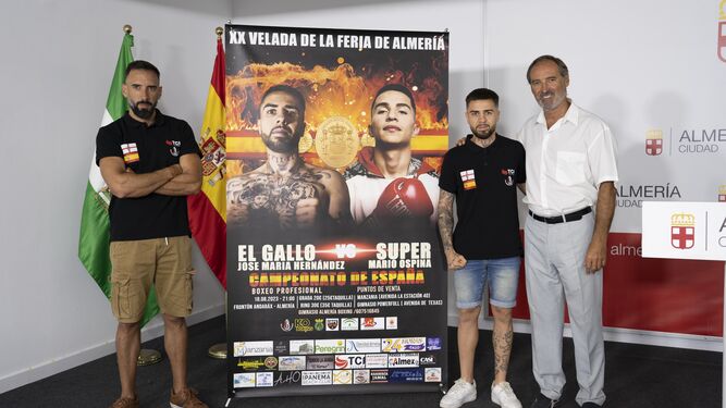 Presentación de la XX Velada de Boxeo de la Feria de Almería con la presencia del boxeador. José María “El Gallo” Hernández.