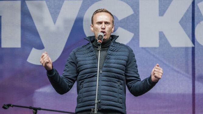 Navalni en un acto opositor en una foto de archivo.