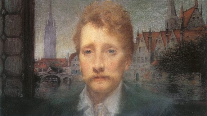 Georges Rodenbach (Tournai, 1855-París, 1898) retratado (1895) por Lucien Lévy-Dhurmer.