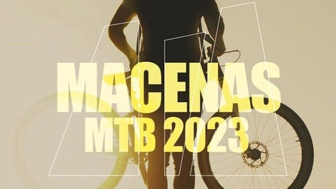 Cartel de la prueba Macenas MTB 2023 que se estrenará en el mes de octubre en la localidad de Mojácar.