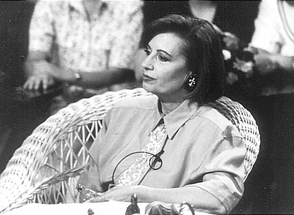 Mar&iacute;a Teresa Campos en 1993 en su matinal en TVE