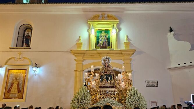 Procesión de la Virgen de Consolación en Cartaya.