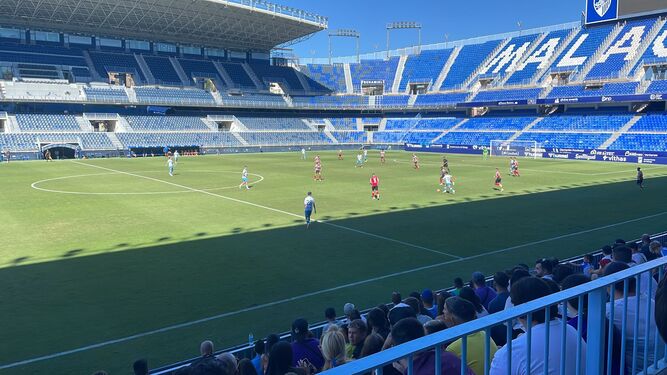 El Poli Almería perdió su primer partido en su cuarta visita a La Rosaleda