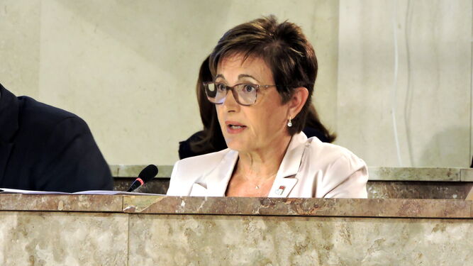 Adriana Valverde, en el Pleno celebrado este pasado lunes
