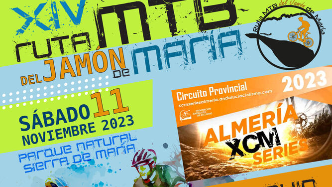 Cartel de la prueba que supondrá el cierre de las XCM Series Almería 2023.