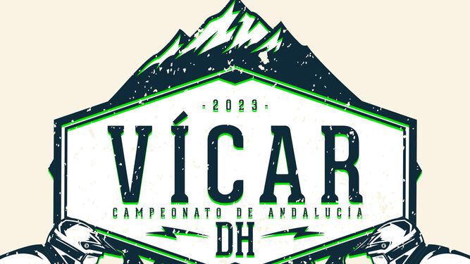 Cartel de la cita celebrada en Vícar de este Campeonato de Andalucía BTT Descenso 2023