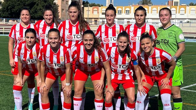 Once presentado por el Almería femenino en su partido disputado en casa frente al Albacete B.