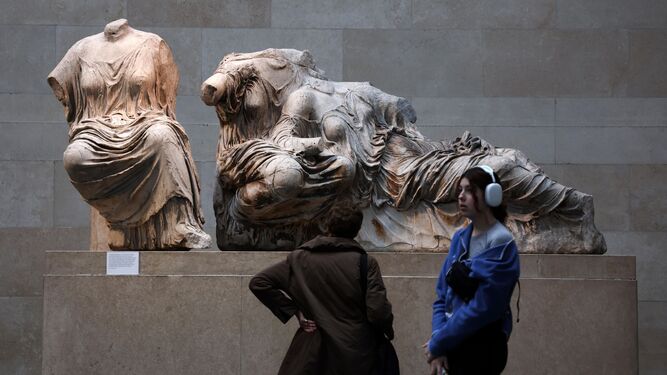 Los mármoles del Partenón, expuestos en el Museo Británico