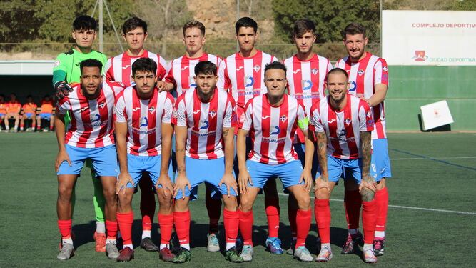 Once del Poli Almería en un partido de esta temporada disputado en casa.
