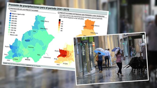 Lluvias en la provincia de Almería.